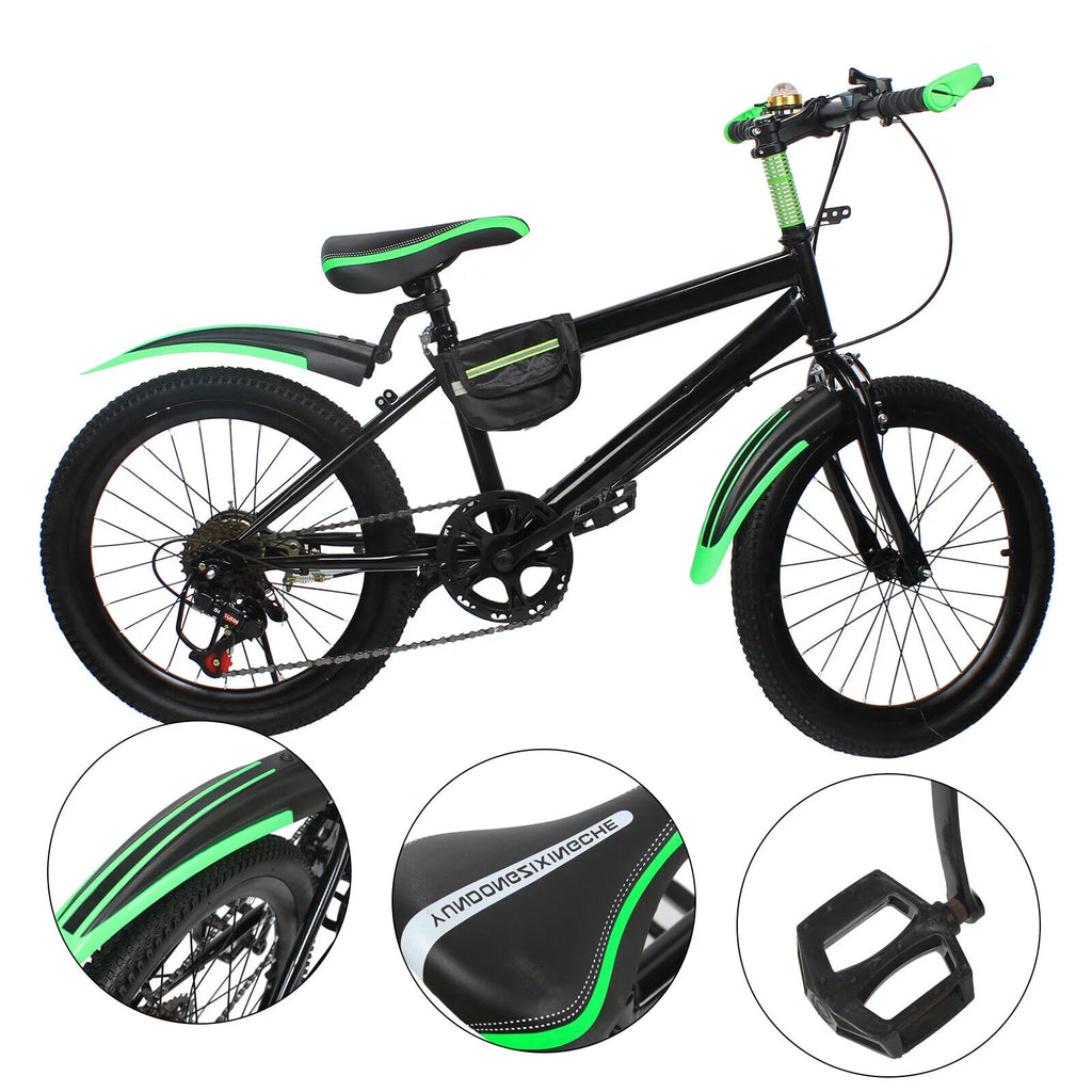 20 Kids Bike 7 Speed High Carbon Steel Mountain Bike E6083
