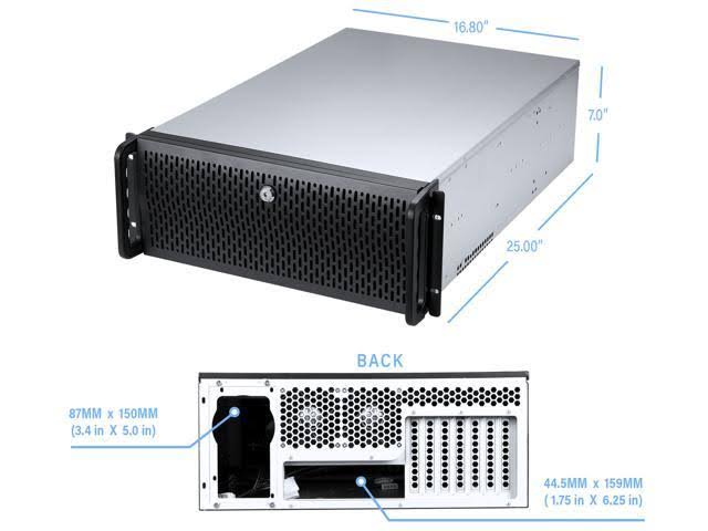 Black Rackmount Server Chassis Case Z9922