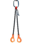 3/8" x 10' Double Leg Chain Sling with Hooks A103304