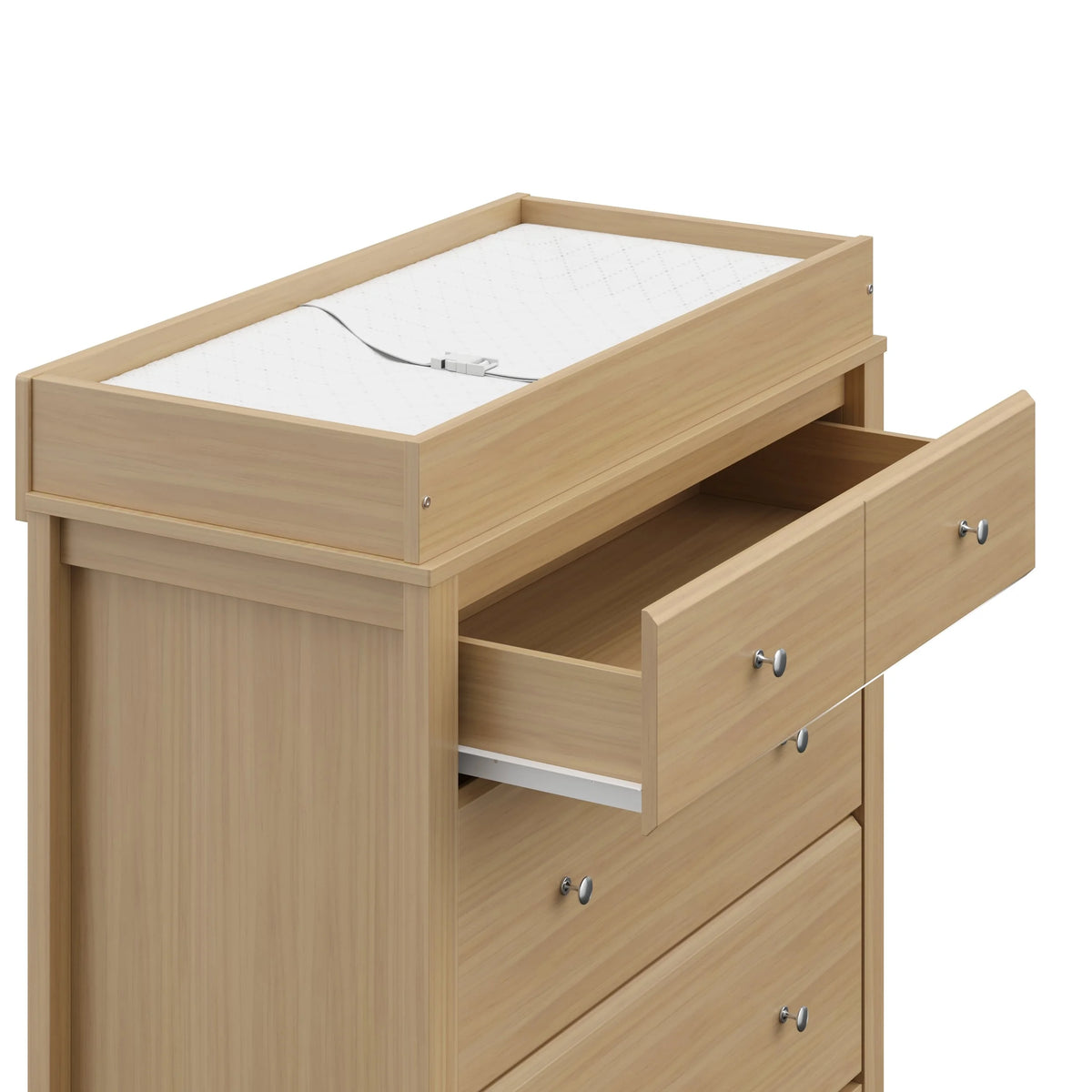 3 Drawer White Dresser B9150