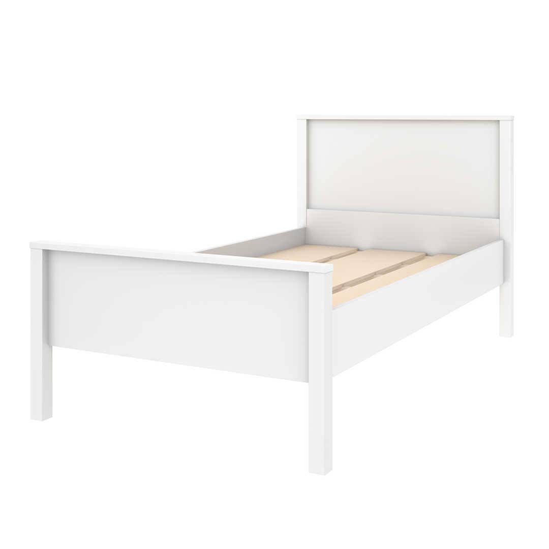 White Twin Platform Bed J353304