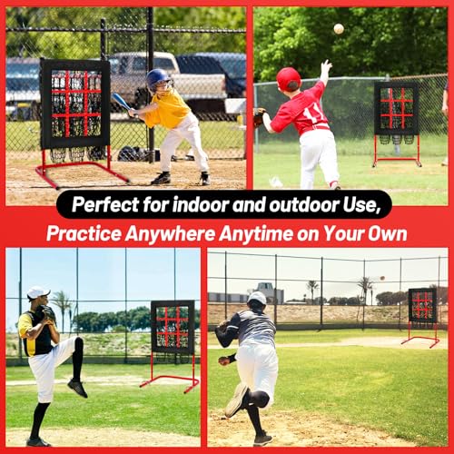 9 Hole Baseball Pitching Net with Strike Zone G4248