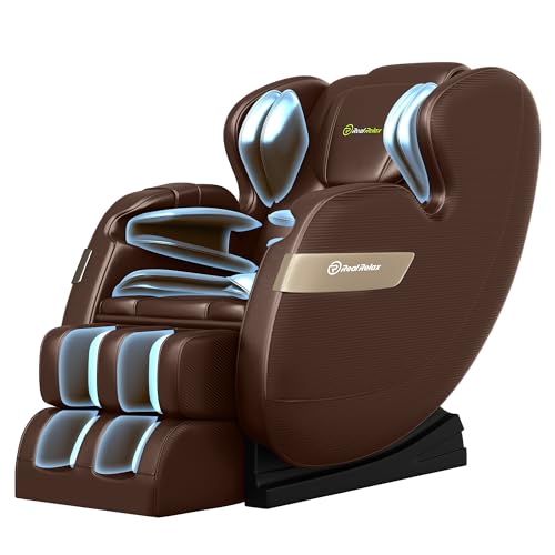 Full Body Dual-core S Track Shiatsu Massage Recliner with Zero Gravity, APP, LCD, Heat, Bluetooth, Black L39625