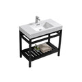 36 in. Stainless Steel Console with Acrylic Sink G7050