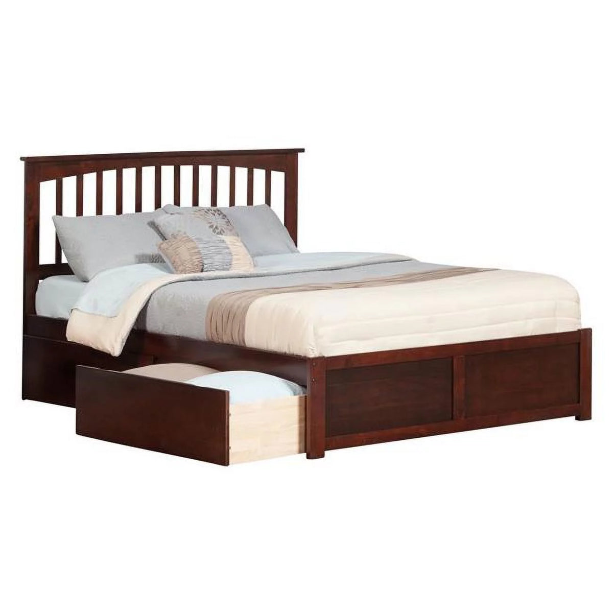 White Twin Size Bed with Match Footboard R65166