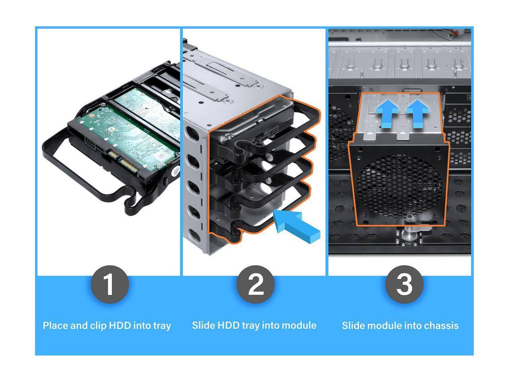 Black Rackmount Server Chassis Case Z9922