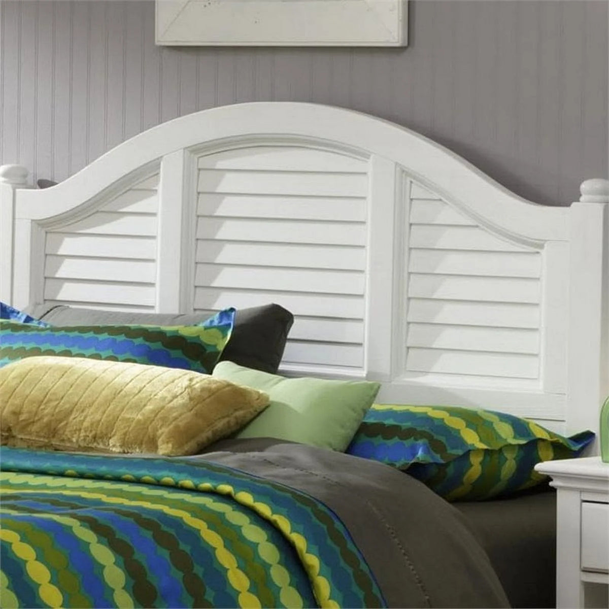 Queen Headboard in Off White Q640457