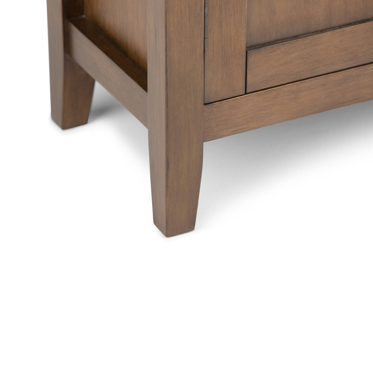 Solid Wood Low Storage Cabinet Light Golden Brown Z17478