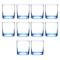 Blue 10 Pack Rocks Glasses T889