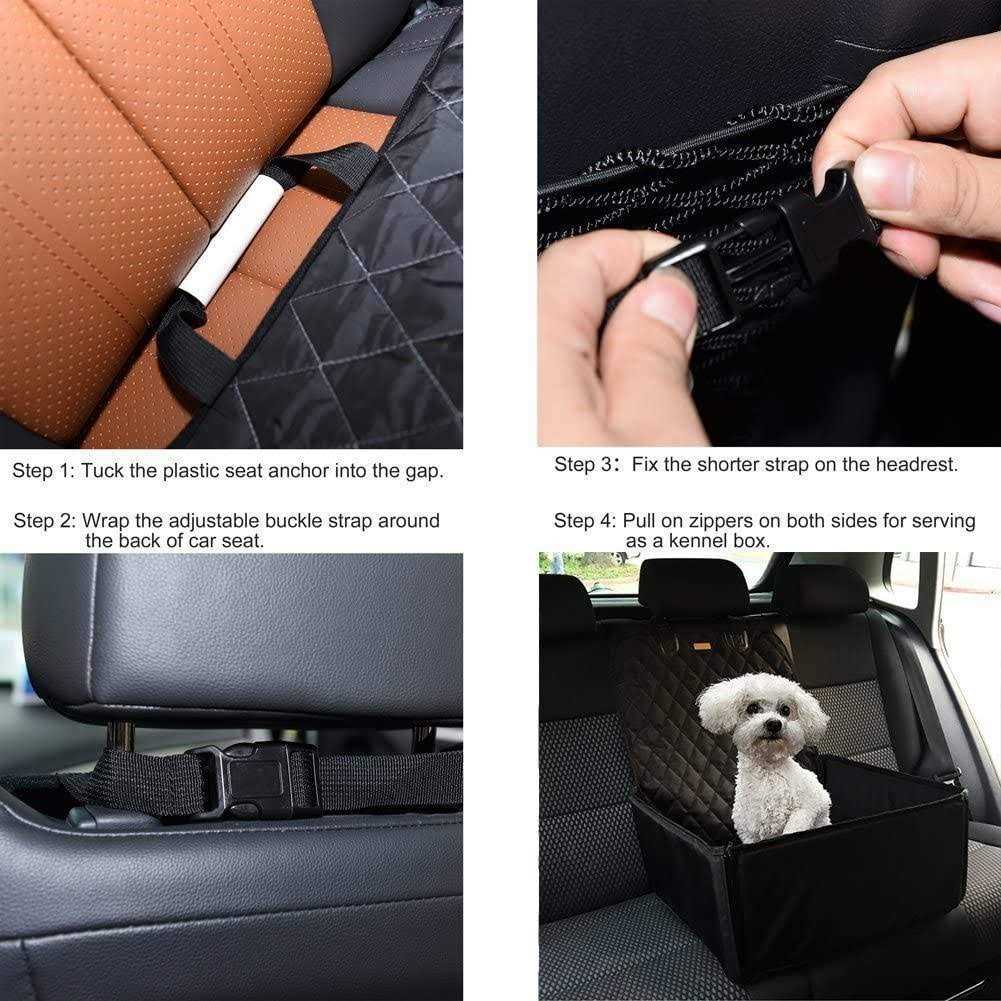 Pet Front Seat Cover Dog Booster Seat Waterproof 2 in 1 R29747