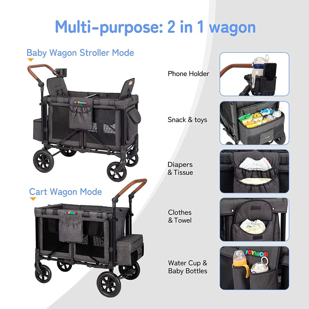 Double Stroller Wagon for 2 Kids T11456
