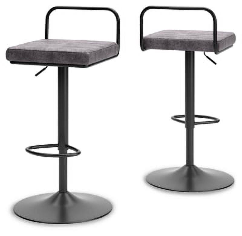 Brown/Black Tall Swivel Barstool D298