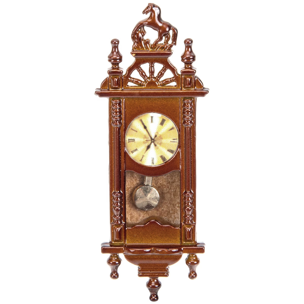Metal Dollhouse Hanging Clock Toy Doll Furniture M133