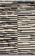 Cream Charcoal 2'7 x 8'0 Rug J163