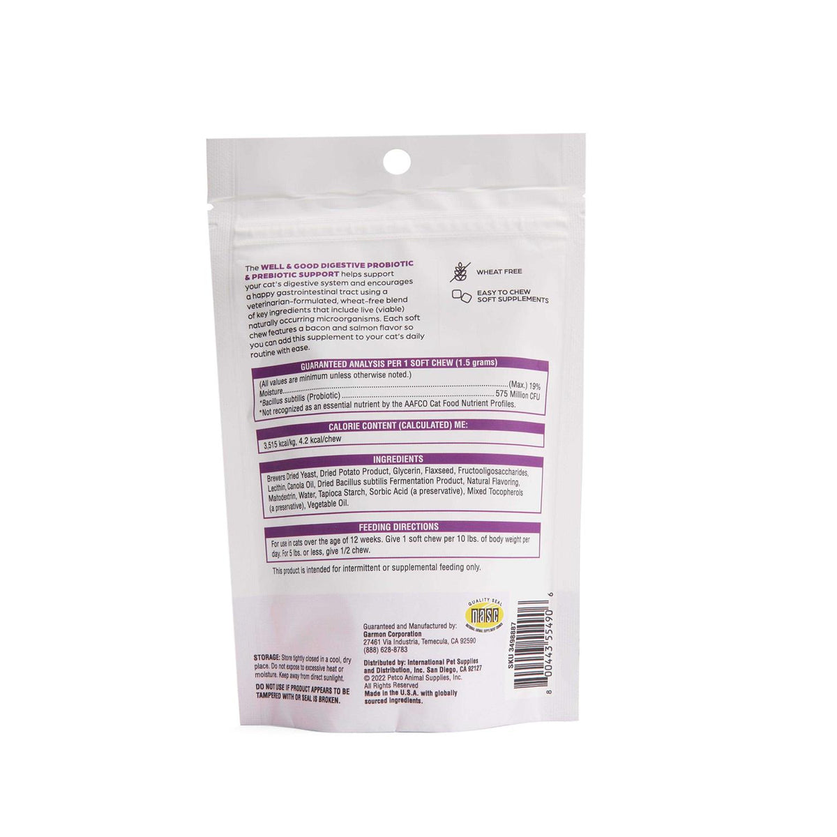Cat Digestive Probiotic Soft Chews A15680