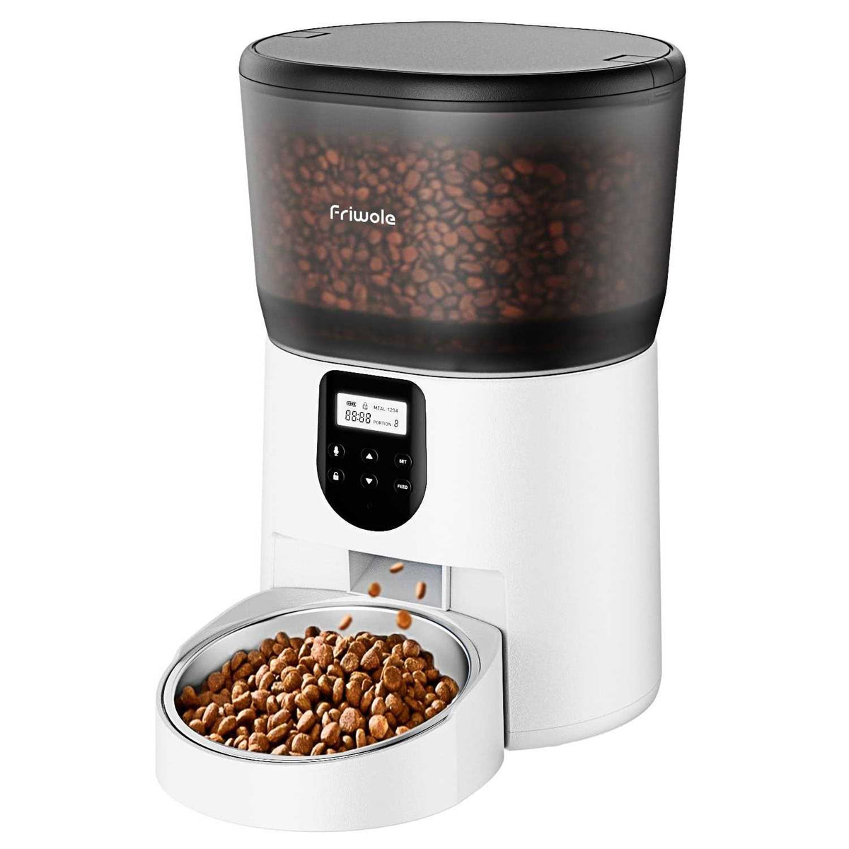 6L Automatic Cat Feeder with Double Bowls O256