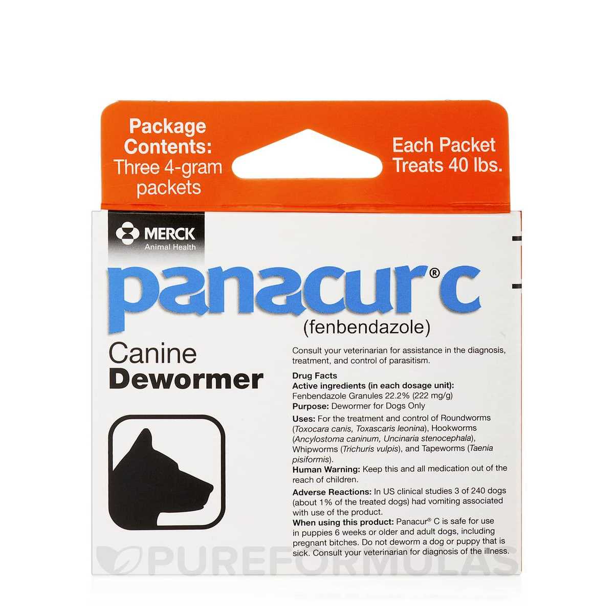 Canine Dewormer 4 gram 3 count F7644