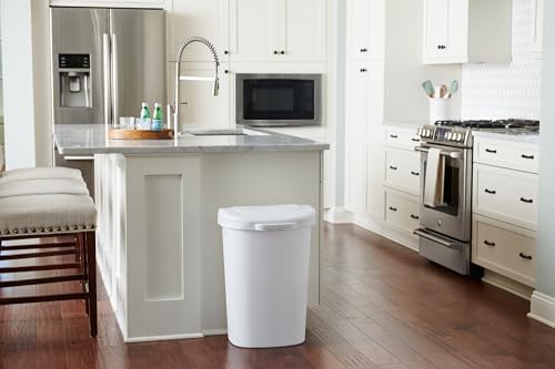 13 Gallon Black Touch Top Trash Can K9986