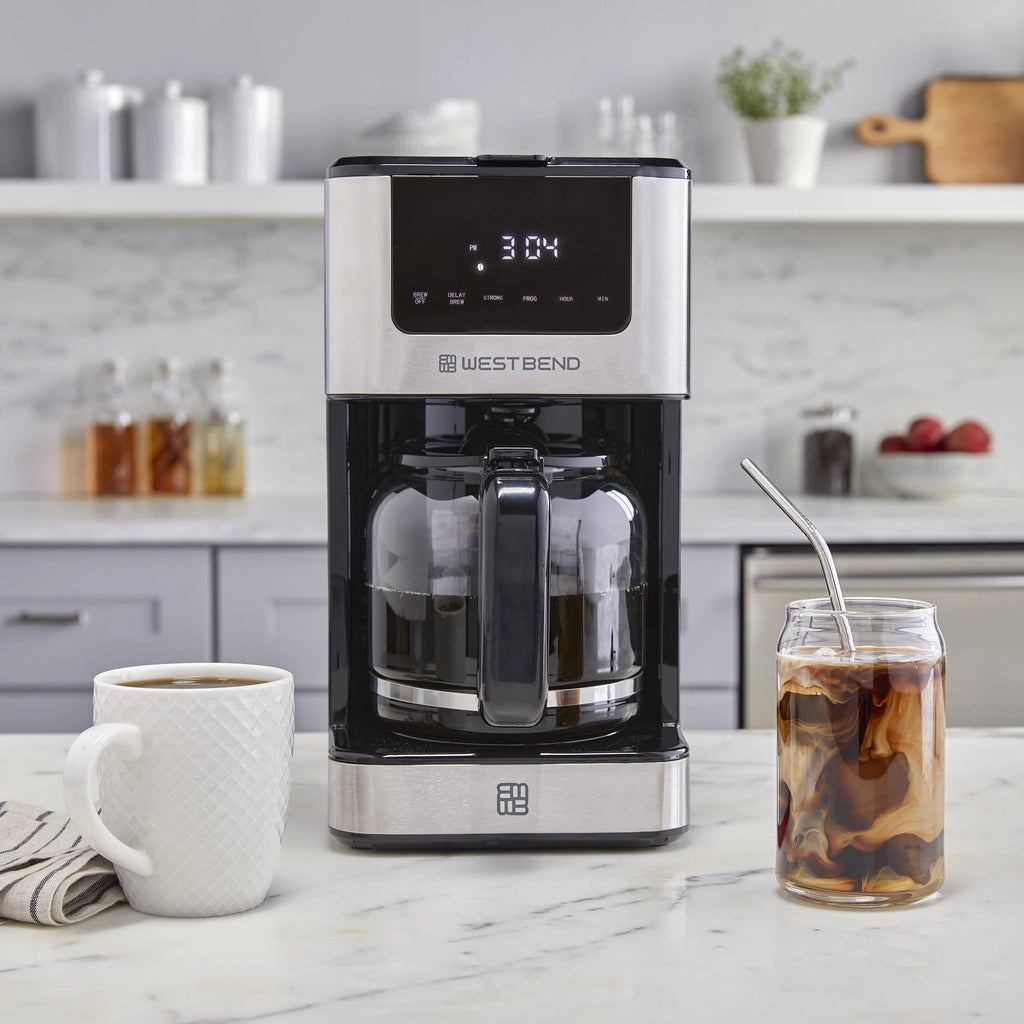 12 Cup Hot & Iced Stainless Steel Coffee Maker Z936953