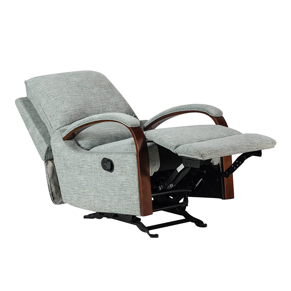 Sage Upholstered Rocking Recliner Chair with Metal Base S319