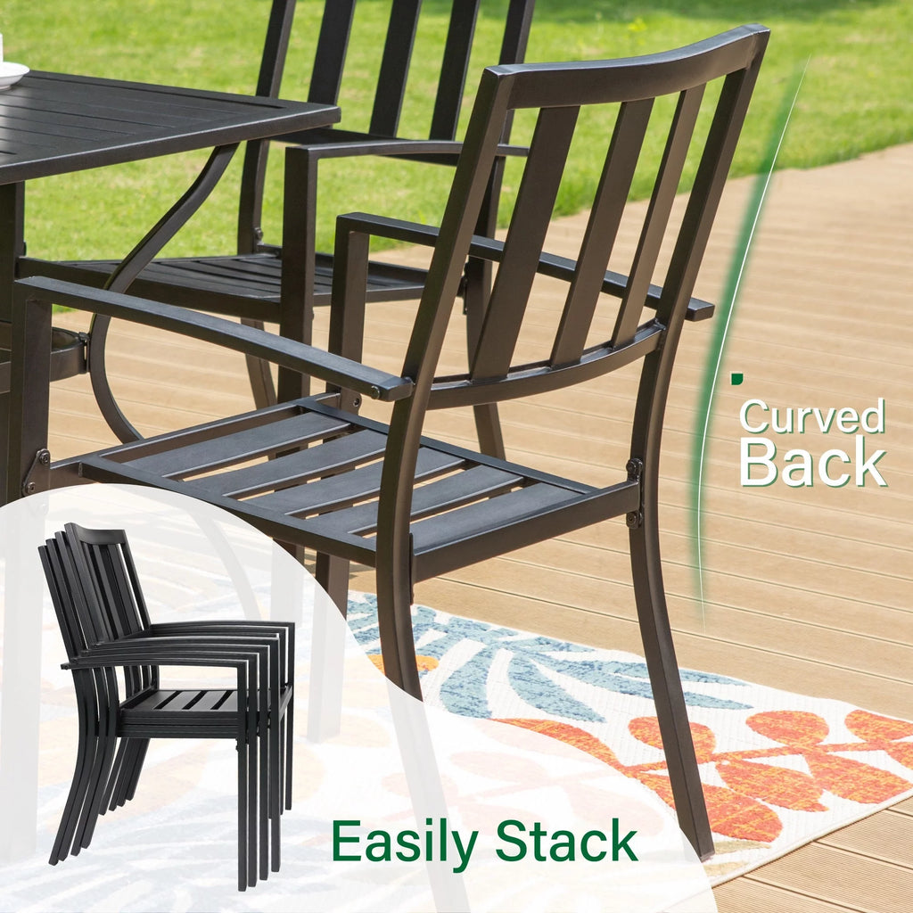 5 Pcs Metal Patio Dining Set X177997