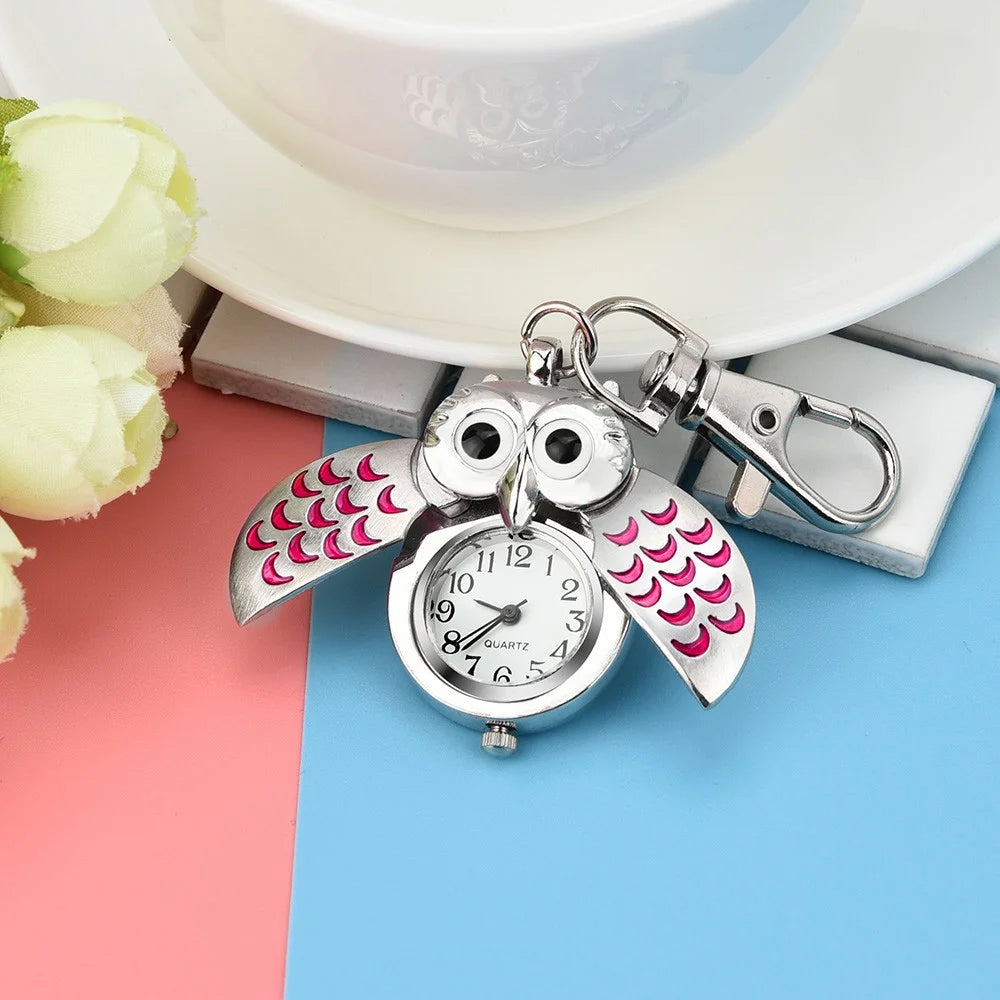Owl Watch Clip Pocket Keychain R30439