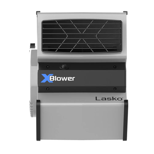 11" 6 Position Blower Fan with Outlet and USB Ports, Gray P996