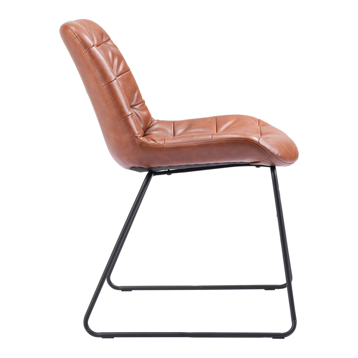 Dining Chair Set of 2 Vintage Brown E52706