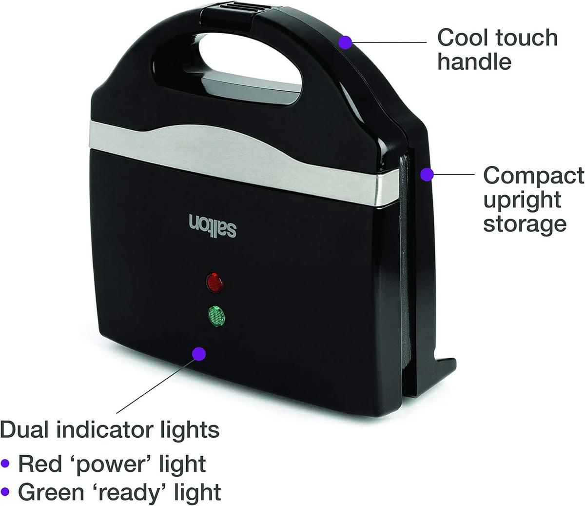 Black Sandwich Maker X1315