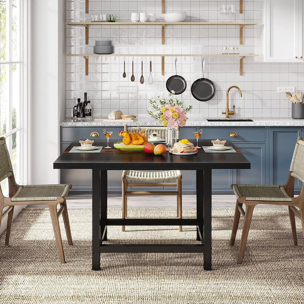 39" x 39" Rustic Wooden Dining Table V67280