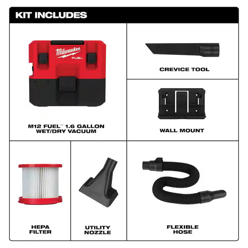 12-Volt Cordless Wet/Dry Vacuum with Oscillating Multi-Tool Kit U88109