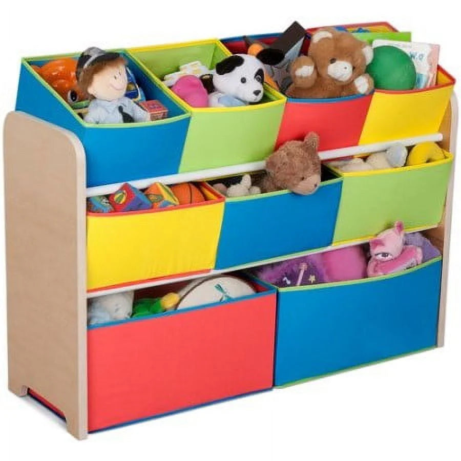 Grey Multi-Bin Toy Organizer with Storage Bins Q7020