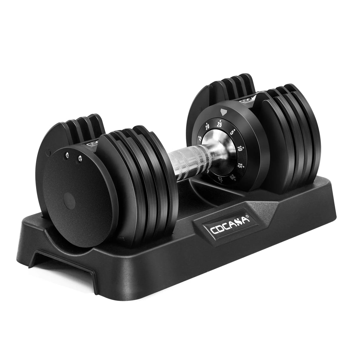 Adjustable Dumbbell Set 25 Lb Black B5268