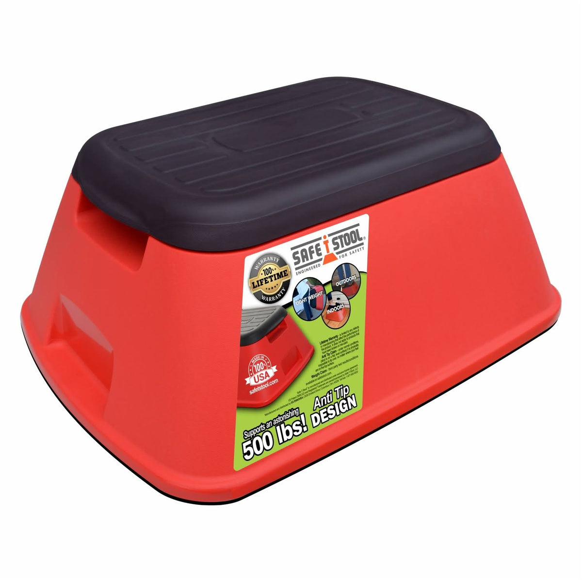 Red Anti-Tip Stool L84903