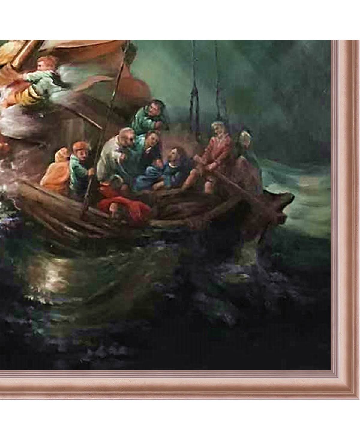 Hand Painted Oil Painting with Frame 24x22 x 36x22 T970