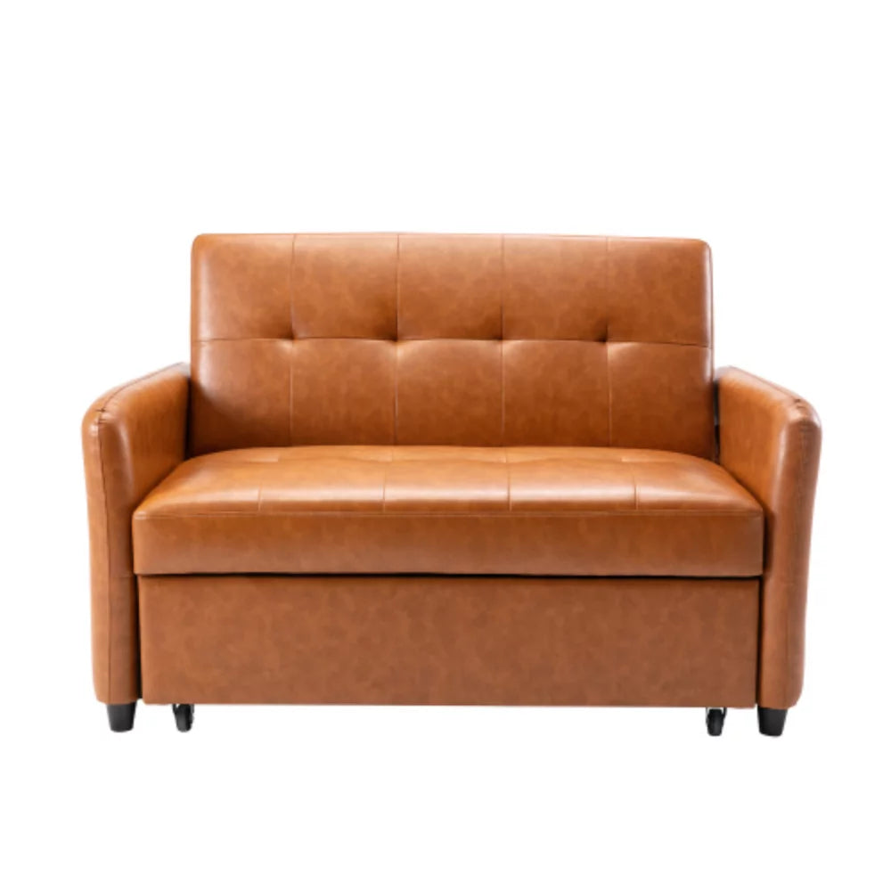 51" Convertible Sleeper Bed, Adjustable Oversized Armchair with Dual USB Ports S40146