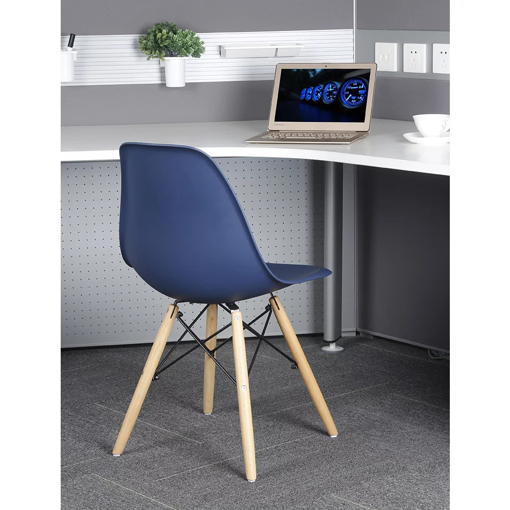 Blue Wood Legs Indoor Dining Chair U970