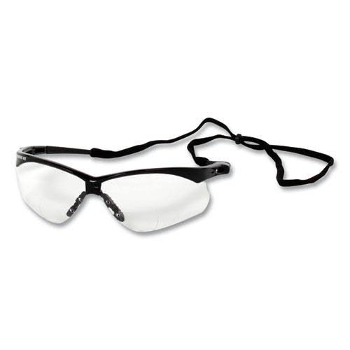 Black Frame Clear Lens Reader Safety Glasses, +3.0 Diopter, 12/Carton W564208