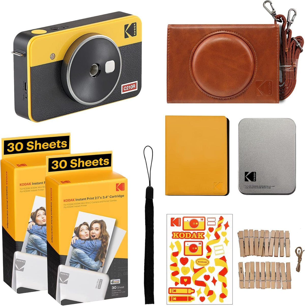 Portable Wireless Instant Camera & Photo Printer A408