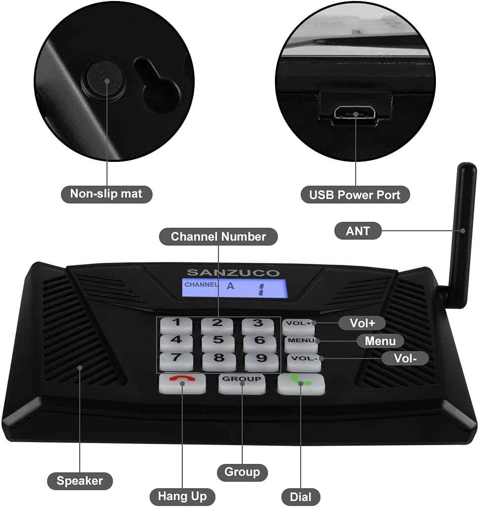Wireless Intercom System Pack 4 Z68513