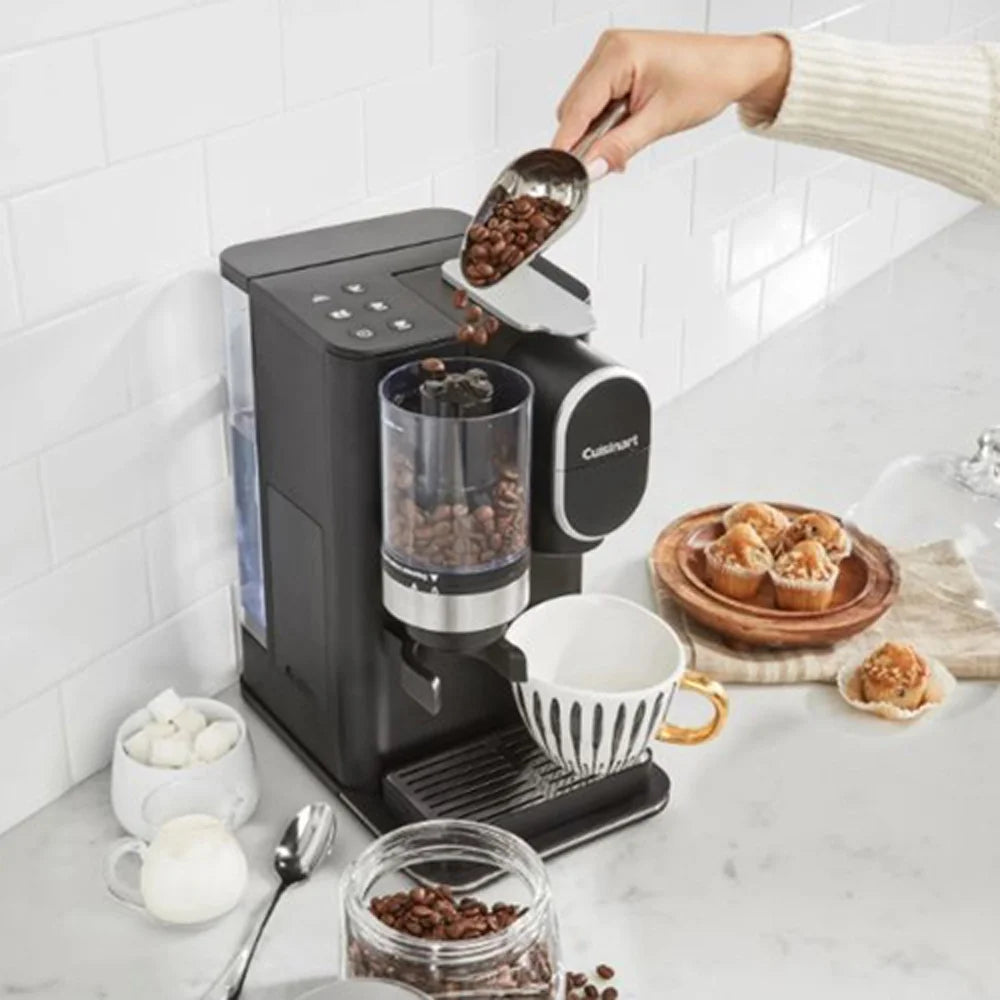 Grind and Brew Single-Serve Coffeemaker Bundle with 3 Single Serve Brew Cups of Coffee W599