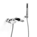 Polished Chrome Wall Mounted Tub Filler Trim with Lever Handle I4951