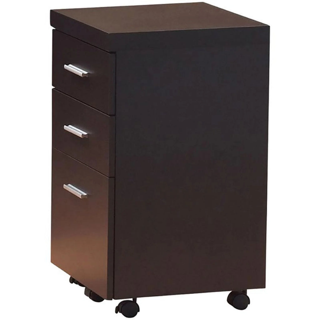 4 Piece Set with Desk Mobile File Cabinet Office Chair and Bookcase L435621