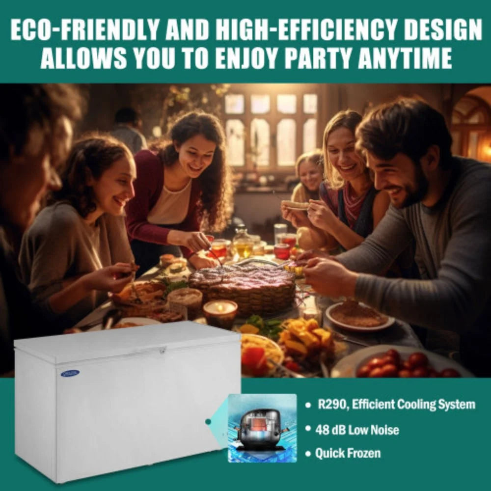 16.4 Cu.ft Solid Top Chest Freezer with Lockable Lid H651773