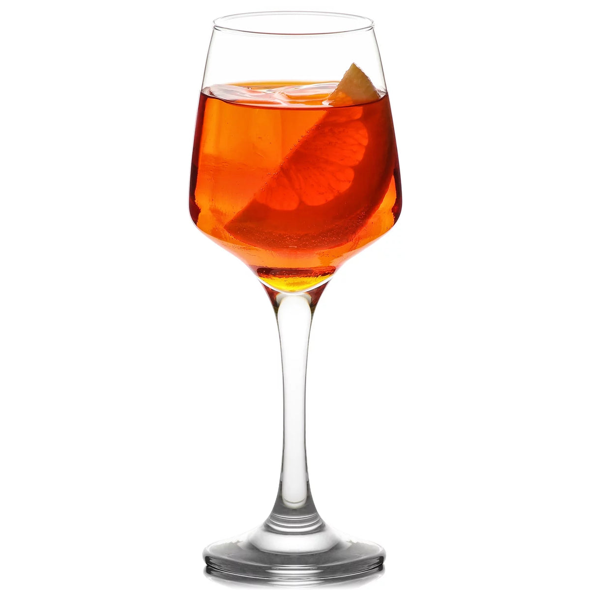 Red Wine Glasses Set of 6 Clear with Stem 13.5 oz A89623