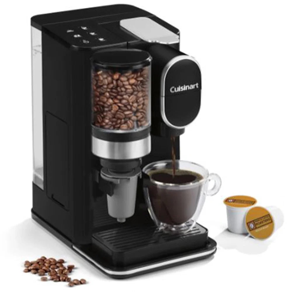 Grind and Brew Single-Serve Coffeemaker Bundle with 3 Single Serve Brew Cups of Coffee W599
