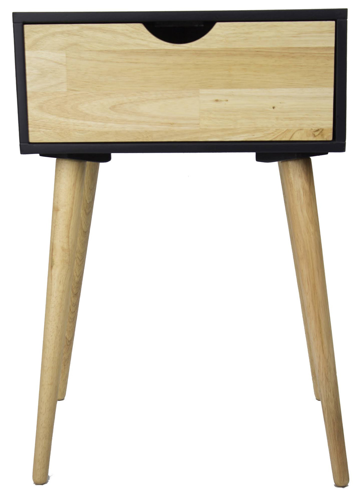 24" Black End Table with 1 Drawer S912