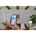White Cordless Blackout Motorized Cellular Shade D316