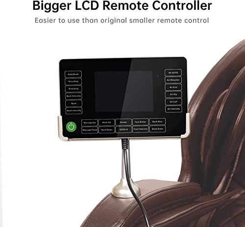 Full Body Dual-core S Track Shiatsu Massage Recliner with Zero Gravity, APP, LCD, Heat, Bluetooth, Black L39625
