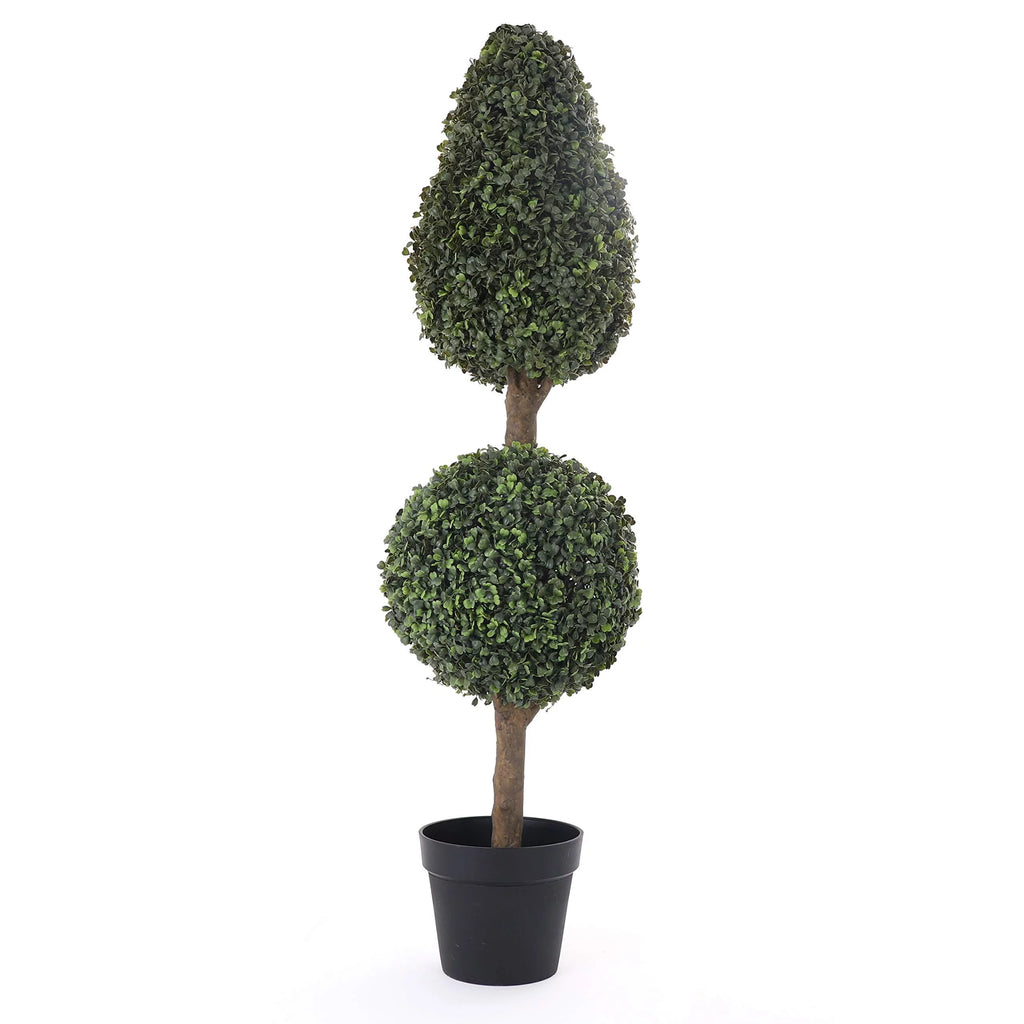 Artificial 4' Topiary Ball Tree 2 Pack Z7099